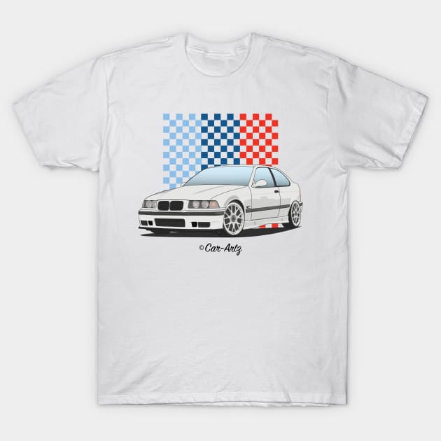 E36 M3 Compact T-Shirt by Car-Artz-Design